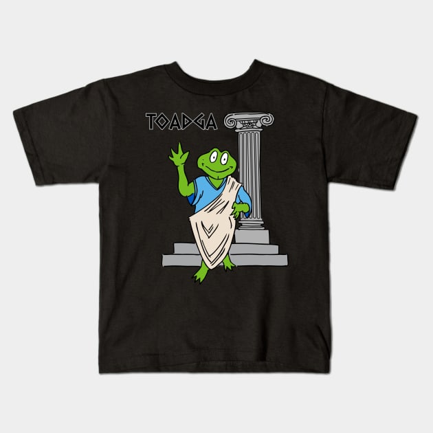 Toadga Toga Kids T-Shirt by King Stone Designs